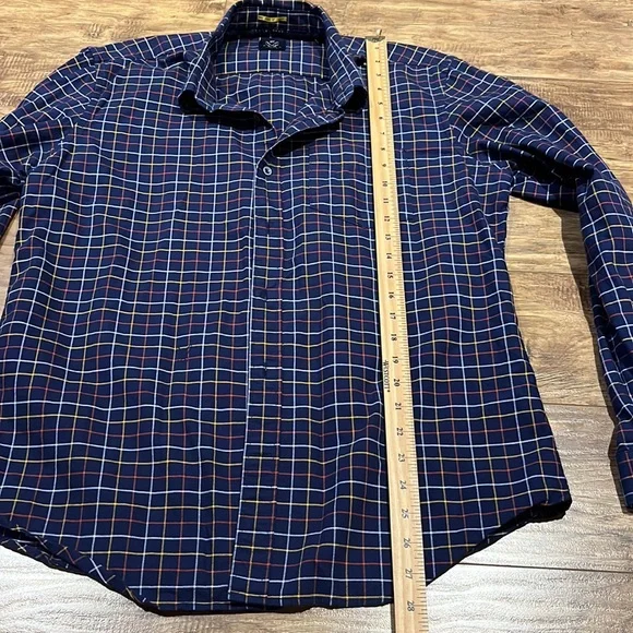 Rare Rabbit long sleeve plaid button down top - Picture 8 of 12
